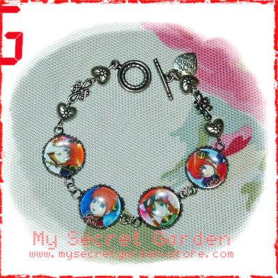 Gin Tama ( Gintama ) Silver Soul 銀魂 Kagura Kimono anime Cabochon Bracelet  Gin Tama ( Gintama ) Silver Soul 銀魂 Kagura Kimono anime Cabochon Bracelet